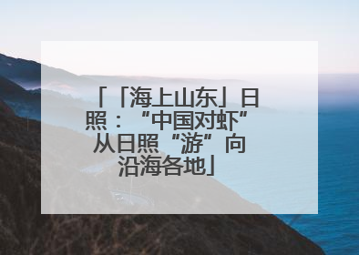 「海上山东」日照：“中国对虾” 从日照“游”向沿海各地