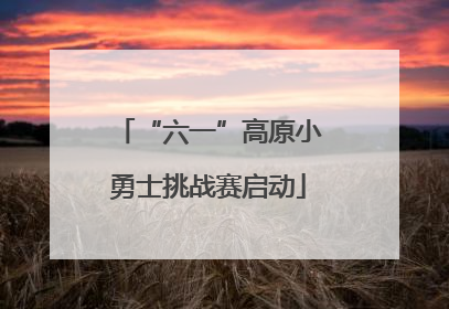 “六一”高原小勇士挑战赛启动