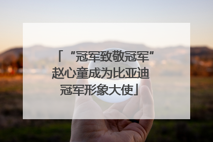 “冠军致敬冠军” 赵心童成为比亚迪冠军形象大使