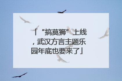 “搞莫狮”上线，武汉方言主题乐园年底也要来了
