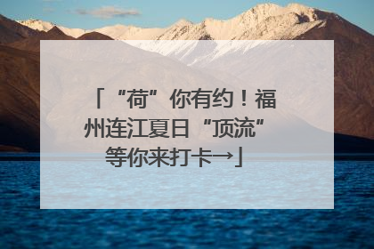 “荷”你有约！福州连江夏日“顶流”等你来打卡→