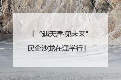 “遇天津·见未来”民企沙龙在津举行