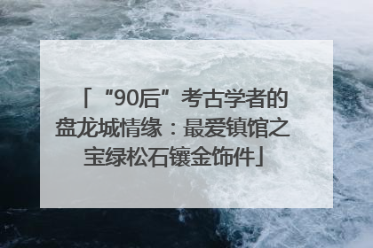 “90后”考古学者的盘龙城情缘：最爱镇馆之宝绿松石镶金饰件