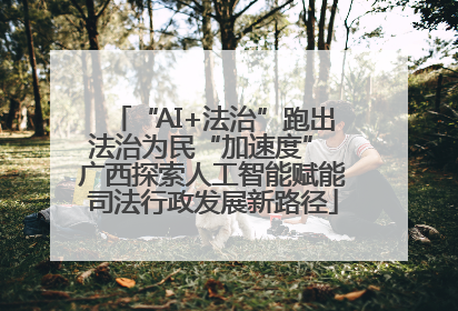 “AI+法治”跑出法治为民“加速度” 广西探索人工智能赋能司法行政发展新路径