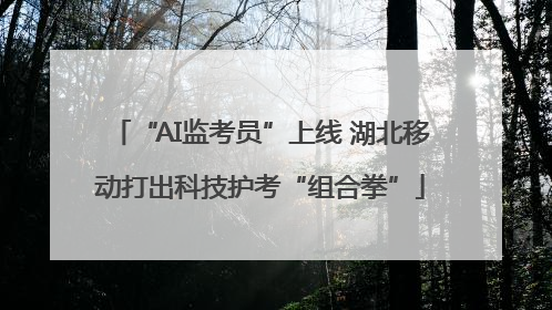 “AI监考员”上线 湖北移动打出科技护考“组合拳”