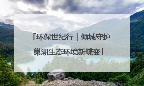 环保世纪行｜倾城守护 巢湖生态环境新蝶变