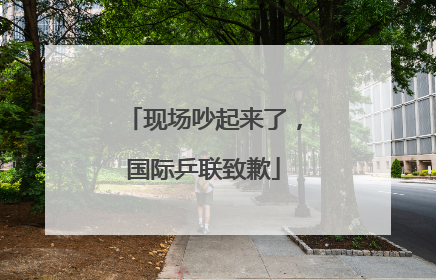 现场吵起来了，国际乒联致歉