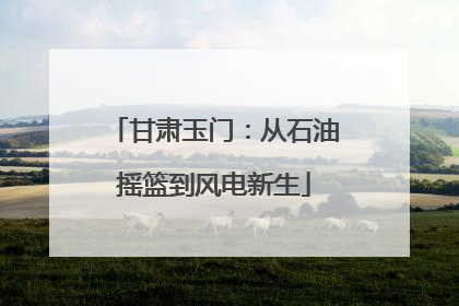 甘肃玉门：从石油摇篮到风电新生