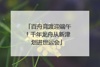 百舟竞渡迎端午！千年龙舟从新津划进世运会