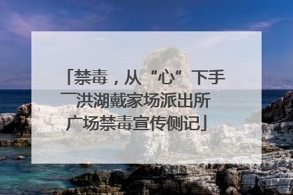 禁毒，从“心”下手――洪湖戴家场派出所广场禁毒宣传侧记