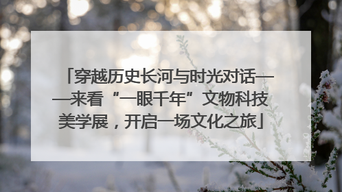 穿越历史长河与时光对话——来看“一眼千年”文物科技美学展，开启一场文化之旅