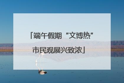 端午假期“文博热” 市民观展兴致浓