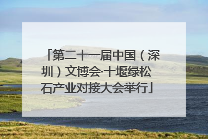 第二十一届中国（深圳）文博会·十堰绿松石产业对接大会举行