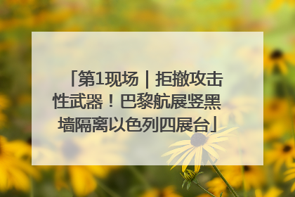 第1现场｜拒撤攻击性武器！巴黎航展竖黑墙隔离以色列四展台