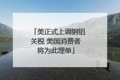 美正式上调钢铝关税 美国消费者将为此埋单