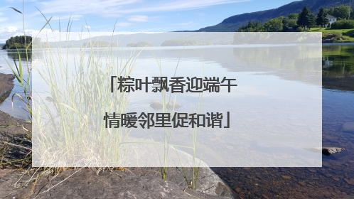粽叶飘香迎端午 情暖邻里促和谐