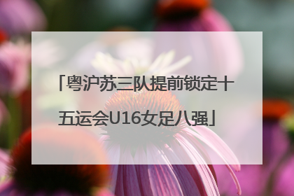 粤沪苏三队提前锁定十五运会U16女足八强
