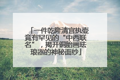 一件乾隆清宫执壶竟有罕见的“中西联名”，揭开铜胎画珐琅器的神秘面纱