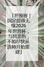 世预赛｜国足提前无缘2026年世界杯，与其悲伤，不如尽快从选帅开始重建