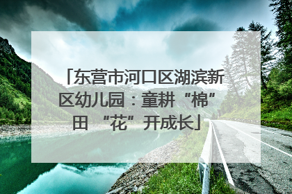 东营市河口区湖滨新区幼儿园：童耕“棉”田 “花”开成长