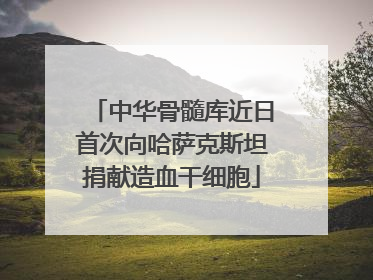 中华骨髓库近日首次向哈萨克斯坦捐献造血干细胞