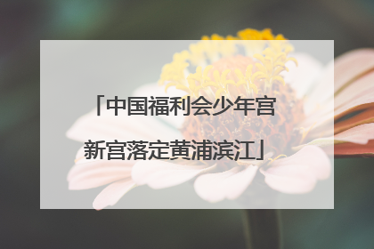 中国福利会少年宫新宫落定黄浦滨江