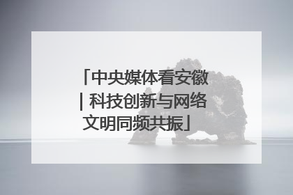 中央媒体看安徽｜科技创新与网络文明同频共振