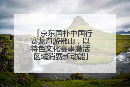 京东国补中国行赛龙舟游佛山，以特色文化赛事激活区域消费新动能