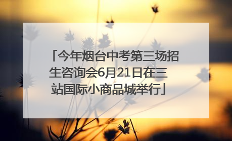 今年烟台中考第三场招生咨询会6月21日在三站国际小商品城举行
