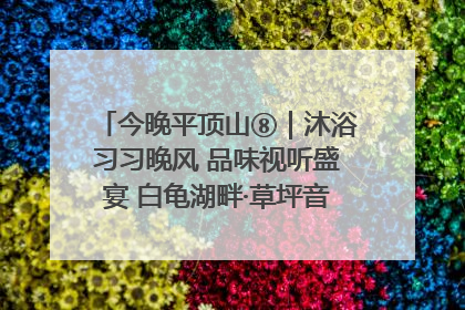 今晚平顶山⑧｜沐浴习习晚风 品味视听盛宴 白龟湖畔·草坪音乐会激情上演
