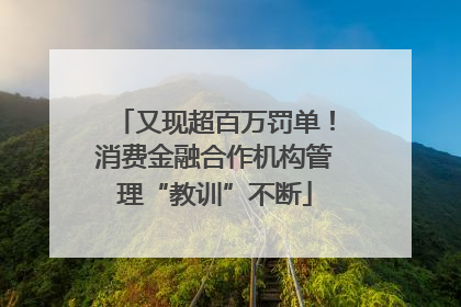 又现超百万罚单！消费金融合作机构管理“教训”不断