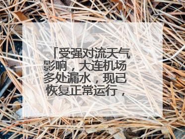 受强对流天气影响，大连机场多处漏水，现已恢复正常运行，气象台回应