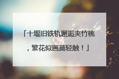 十堰旧铁轨邂逅夹竹桃，繁花似画莫轻触！