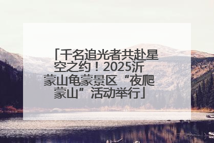 千名追光者共赴星空之约！2025沂蒙山龟蒙景区“夜爬蒙山”活动举行