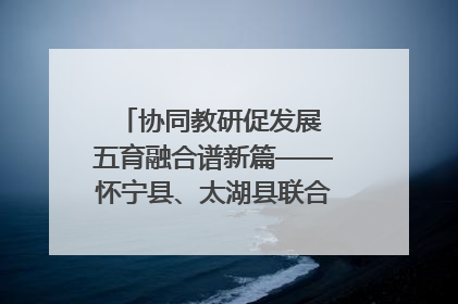 协同教研促发展 五育融合谱新篇——怀宁县、太湖县联合教研活动在月山镇中心学校成功举办