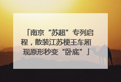 南京“苏超”专列启程，散装江苏梗王车厢现原形秒变“卧底”
