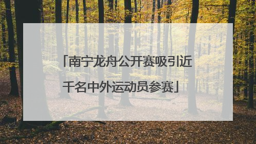南宁龙舟公开赛吸引近千名中外运动员参赛