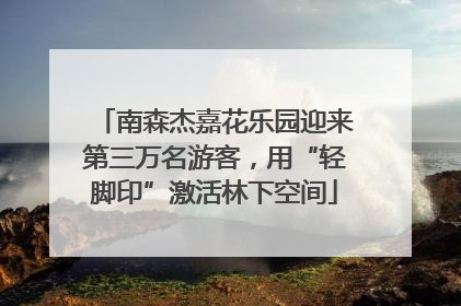 南森杰嘉花乐园迎来第三万名游客，用“轻脚印”激活林下空间