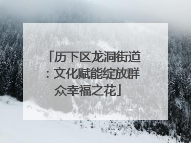 历下区龙洞街道：文化赋能绽放群众幸福之花