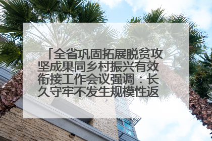 全省巩固拓展脱贫攻坚成果同乡村振兴有效衔接工作会议强调：长久守牢不发生规模性返贫致贫底线 王宁出席并讲话 王予波主持