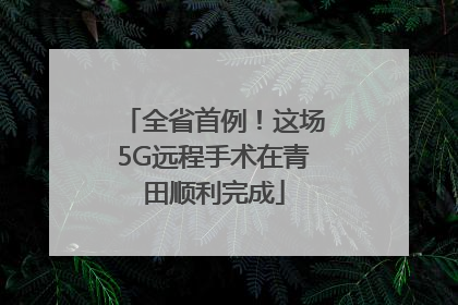 全省首例！这场5G远程手术在青田顺利完成