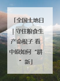 全国土地日｜守住粮食生产命根子 看中原如何“耕”新