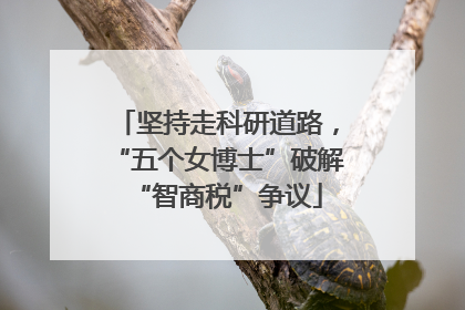 坚持走科研道路，“五个女博士”破解“智商税”争议