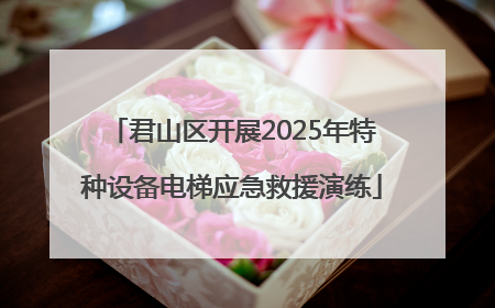 君山区开展2025年特种设备电梯应急救援演练
