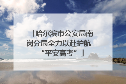 哈尔滨市公安局南岗分局全力以赴护航“平安高考”