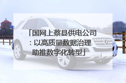 国网上蔡县供电公司：以高质量数据治理 助推数字化转型