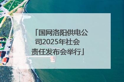 国网洛阳供电公司2025年社会责任发布会举行