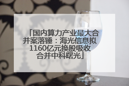 国内算力产业最大合并案落锤：海光信息拟1160亿元换股吸收合并中科曙光