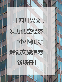 四川兴文：发力低空经济“小小机长”解锁文旅消费新场景