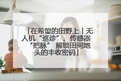 在希望的田野上丨无人机“巡诊”、传感器“把脉” 解锁田间地头的丰收密码